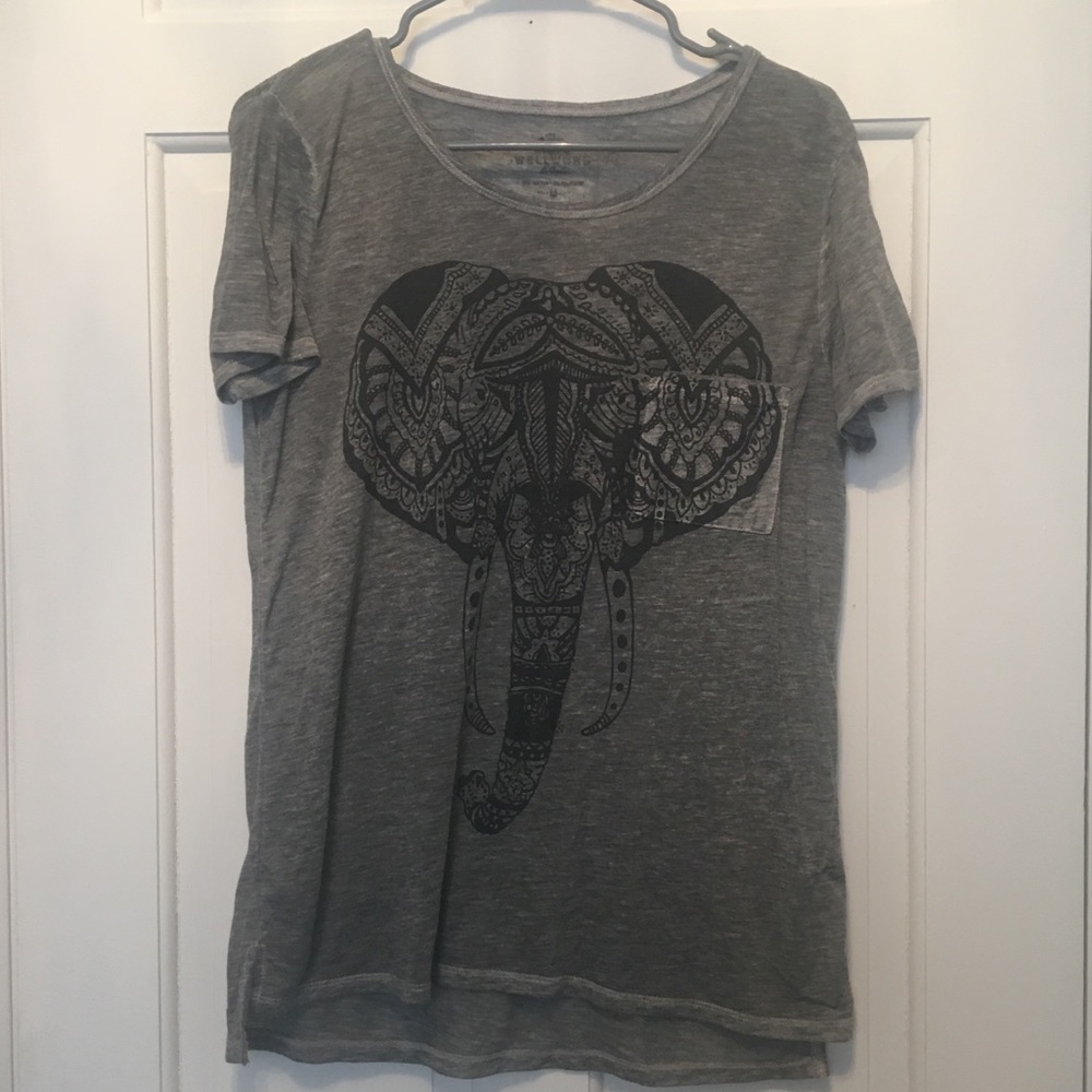 Grey elephant shirt